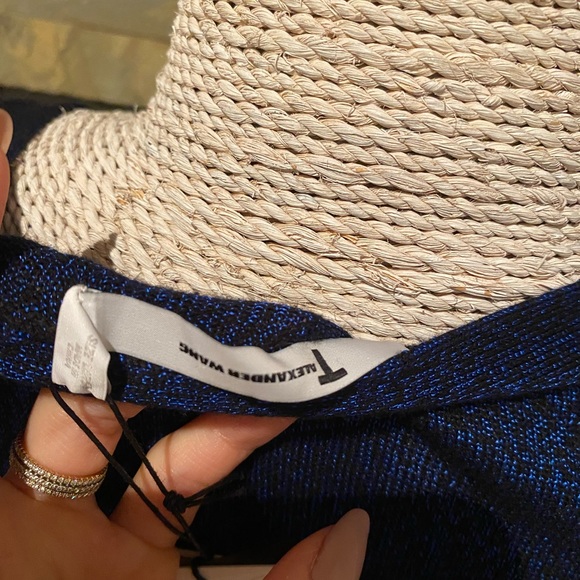 T by Alexander Wang blue/black Cardigan (2 sizes) NWT - Picture 5 of 6